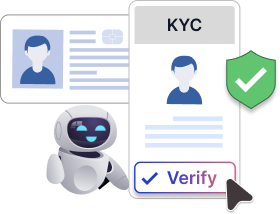 AI automating KYC QC checks by reading and verifying customer documents.